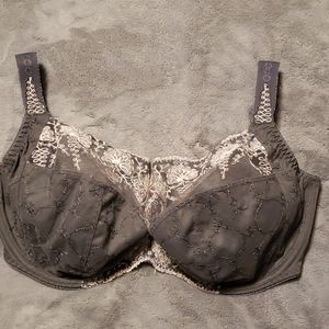 Fantasies Gray 34G Bra